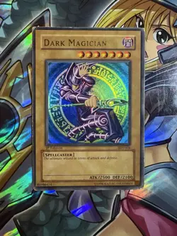 Blue-Eyes White Dragon SDK-001 1st Ed Dark Magician SDY-006 1st Ed 2 card Set HP - Image 2