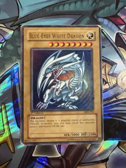 Blue-Eyes White Dragon SDK-001 1st Ed Dark Magician SDY-006 1st Ed 2 card Set HP - Image 4