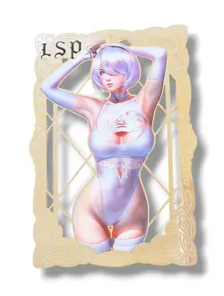 Waifu Anime Cards TCG | YoRHa - NieR [ METAL CARD ] limited 170/200 ~ Goddess - Image 2
