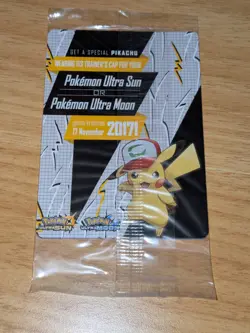 Ash's Pikachu Promo Card SM108 - I Choose You - Sealed New - Image 2