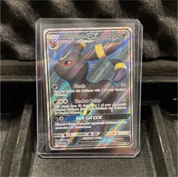 Pokemon Umbreon GX Full Art Ultra Rare Holo 200 HP SM Base Set 142/149 Card - Image 1