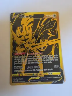 Zacian V - SWSH076 - Pokemon Sword & Shield Promo Ultra Rare Holo Card NM - Image 1