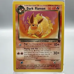 Pokemon Card Team Rocket Dark Flareon 35/82 Near Mint - Image 1