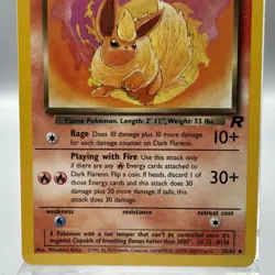 Pokemon Card Team Rocket Dark Flareon 35/82 Near Mint - Image 3