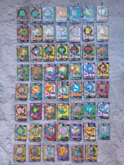 Lot of 56 Vintage Pokemon Poke Trivia Cards Burger King 1999 Mewtwo Strikes Back - Image 1