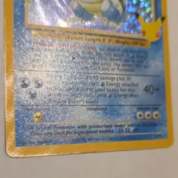 Pokemon Blastoise Base Set 2 Holo Rare 002/130 100 HP Stage 2 English Card - Image 4