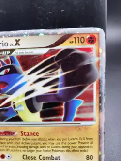 Lucario LV.X Holofoil Card Mysterious Treasures 122/123 HP - Image 4