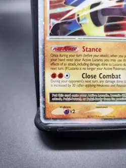 Lucario LV.X Holofoil Card Mysterious Treasures 122/123 HP - Image 5