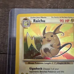 Raichu 14/62 Fossil Holo Rare Pokemon Card TCG - Image 4