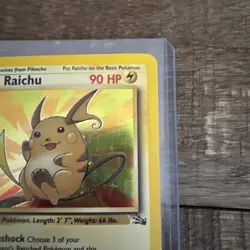 Raichu 14/62 Fossil Holo Rare Pokemon Card TCG - Image 5