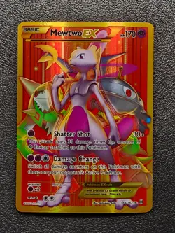 Mewtwo EX 164/162 Pokemon card XY BREAKthrough secret rare full art holo VLP - Image 1