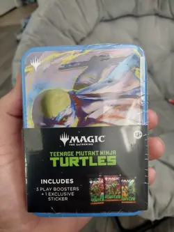 Magic: The Gathering Teenage Mutant Ninja Turtles Tin [Leonardo] TMNT 3 Boosters - Image 1