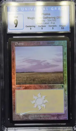 PLAINS Odyssey Foil CGC 9 Q+ MTG [Nostalgium] - Image 1