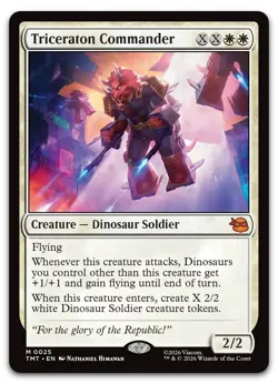 Triceraton Commander #25 (NM) TMT Magic MTG - Image 1
