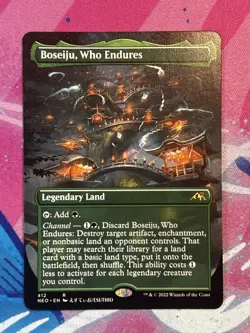 MTG Kamigawa Neon Dynasty Boseiju Who Endures Borderless x 1 - Image 1