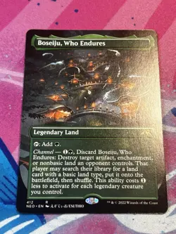 MTG Kamigawa Neon Dynasty Boseiju Who Endures Borderless x 1 - Image 2