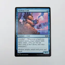Hedron Crab MTG Rare Magic: The Gathering Tarkir: Dragonstorm Commander Blue - Image 1