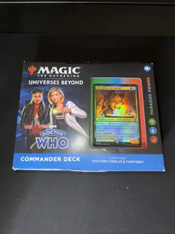 New, Sealed! Wizards of the Coast Magic: The Gathering Doctor Who Commander Deck - Image 1