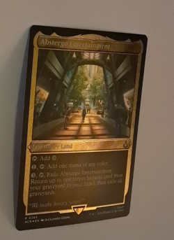 Abstergo Entertainment Etched Foil NM/M Assassin's Creed MTG Magic the Gathering - Image 1