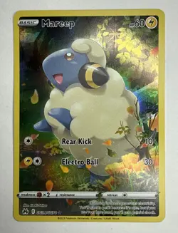 Pokemon TCG Mareep Crown Zenith: Galarian Gallery GG34/GG70 Holo Rare Near Mint+ - Image 1