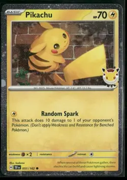 Pikachu (Pokemon Day 2026) #051/162 Near Mint or Better - Image 1