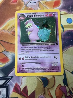 Dark Slowbro 12/82 Team Rocket Set Holo Rare Pokemon Card Nintendo TCG WOTC NM - Image 1