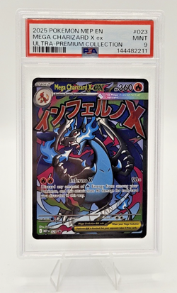 2025 POKEMON Mega Charizard X EX 023 Ultra-premium Collection PSA 9 MINT - Image 1