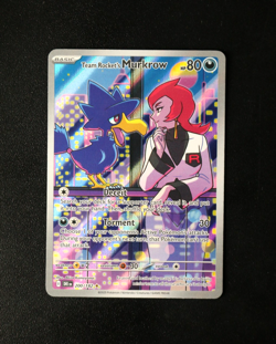 Pokemon Card TCG - Team Rocket's Murkrow 200/182 - Destined Rivals - IR - NM ⭐ - Image 1