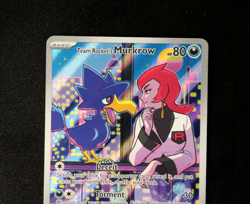 Pokemon Card TCG - Team Rocket's Murkrow 200/182 - Destined Rivals - IR - NM ⭐ - Image 2