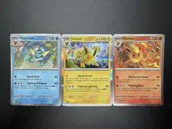Flareon Vaporeon Jolteon SVP 167 168 169 Pokemon Black Star Promo Cosmos Holo - Image 1