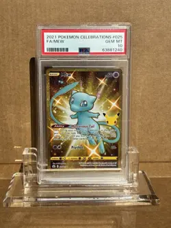 2021 POKEMON CELEBRATIONS #025 FULL ART/MEW PSA 10 - Image 1