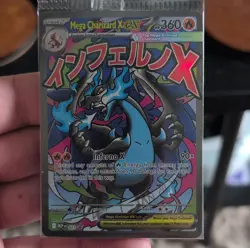 Pokemon Mega Charizard X EX Full Art Holo Me: Mega Evolution Promo 023 360 HP - Image 1