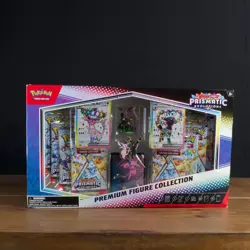 Pokemon Prismatic Evolutions Premium Figure Collection Damaged Box ✅ Trusted - Image 1