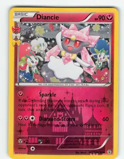 DIANCIE RC22/RC32 UNCOMMON GENERATIONS POKEMON REVERSE HOLO LP - Image 2