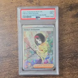 Pokemon Erika's Invitation 203/165 Special Illustration Rare Holo PSA 9 - Image 1