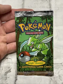 Pokemon TCG Jungle Booster Pack Open/EMPTY Scyther Pokemon Nintendo WOTC Vintage - Image 1
