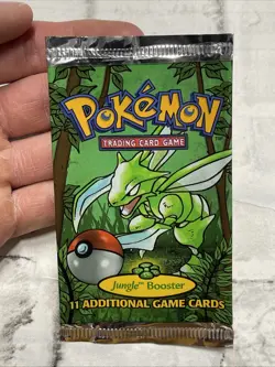 Pokemon TCG Jungle Booster Pack Open/EMPTY Scyther Pokemon Nintendo WOTC Vintage - Image 2