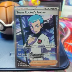 Team Rocket’s Archer 223/182 – SV10 Destined Rivals Holo – NM Pokemon TCG - Image 1