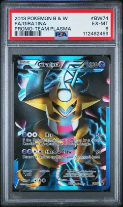 2013 POKEMON BW BLACK STAR PROMO GIRATINA #BW74 FULL ART PSA 6 EX #112482459 - Image 1