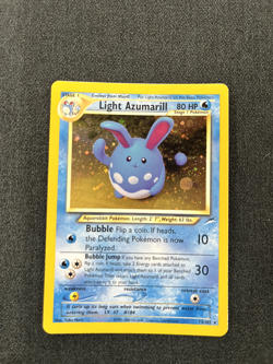 Pokemon TCG Light Azumarill 13/105 Neo Destiny Holo Lightly Played - Image 1