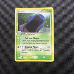 Swalot 11/100 - EX Crystal Guardians - Reverse Holo Rare Stamped - Pokemon - Image 1