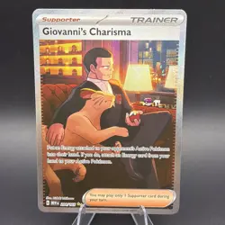 Giovanni's Charisma 204/165 Sv: Scarlet & Violet 151 Holo Pokemon TCG - Image 1