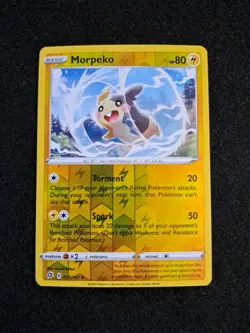 Pokemon MORPEKO 073/192 Rebel Clash - Rev Holo - - NM - Image 1