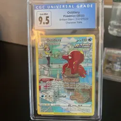 2022 Pokemon Brilliant Stars Octillery TG03/TG30 Character Rare CGC 9.5 GEM MINT - Image 1