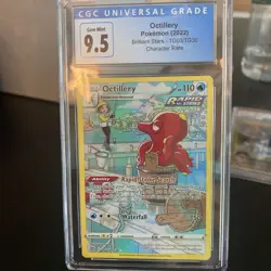 2022 Pokemon Brilliant Stars Octillery TG03/TG30 Character Rare CGC 9.5 GEM MINT - Image 2