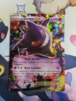 Pokemon TCG Gengar EX Ultra Rare 34/119 XY Phantom Forces Holo English NM - Image 1