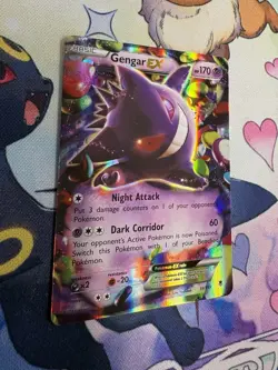 Pokemon TCG Gengar EX Ultra Rare 34/119 XY Phantom Forces Holo English NM - Image 2