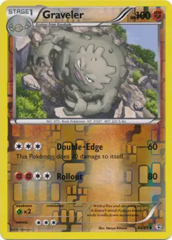 Pokemon - Graveler - 44/83 - Uncommon - Reverse Holo - Generations - NM - Image 1