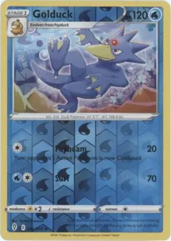 Pokemon - Golduck - 025/203 - Uncommon - Reverse Holo - Sword & Shield - Evolvin - Image 1