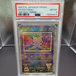 Pokemon Ancient Mew Promo Error Holo PSA 8 Japanese 1999 30 HP - Image 1